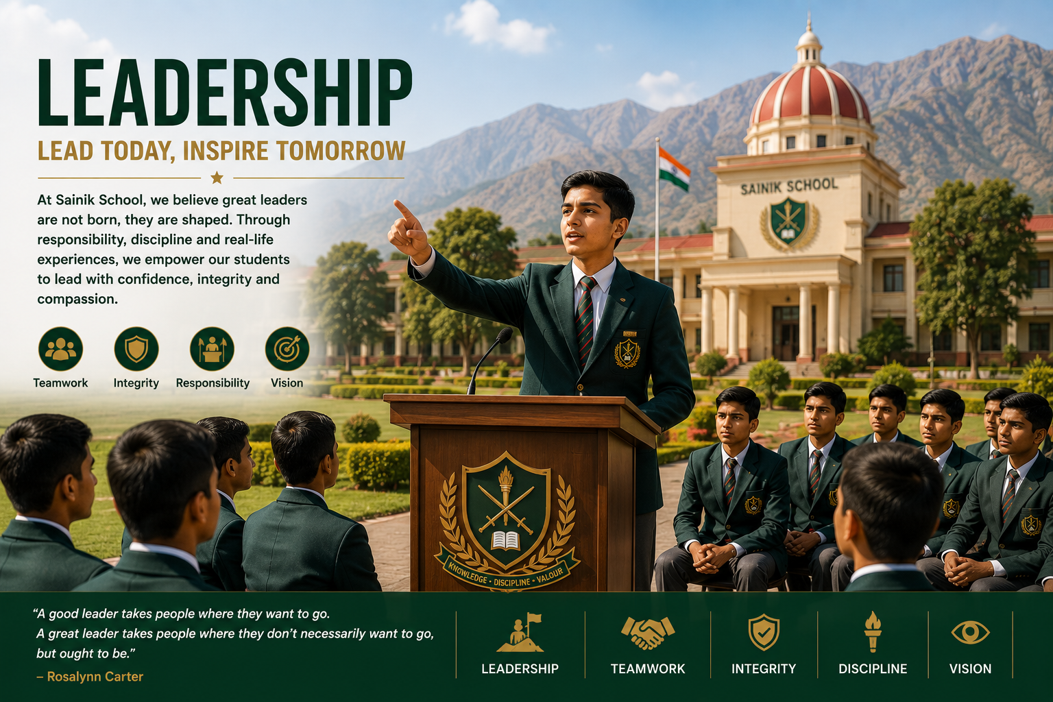 Leadership development at Sainik School Gopalganj